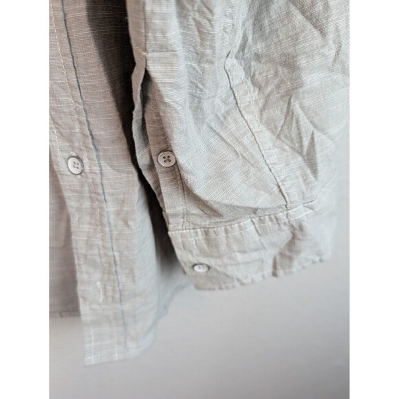 pd&c Shirt Mens 2XL Gray Long Sleeve Button Down Stretch Fabric Casual Top - Picture 5 of 7